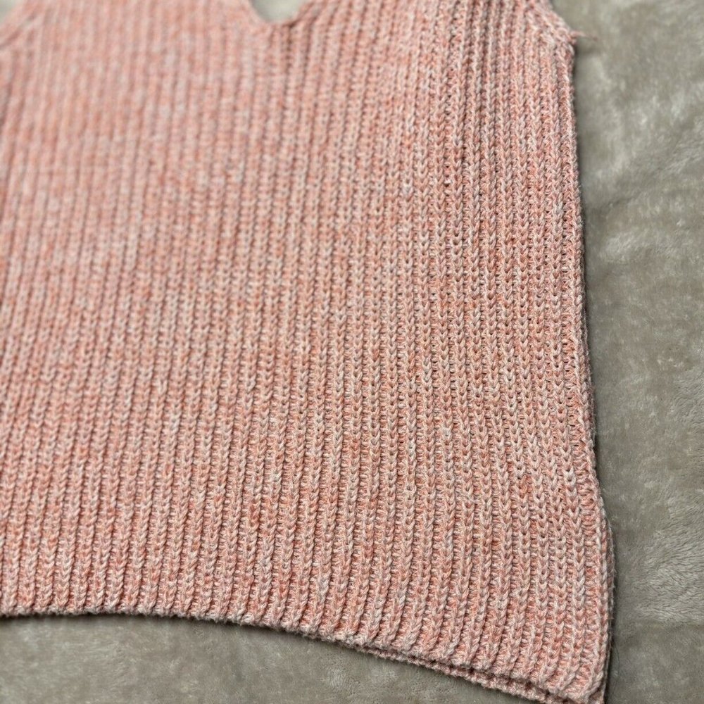 Juicy Couture Cropped Pink Cami Sweater V Neck Size Small - Picture 5 of 9